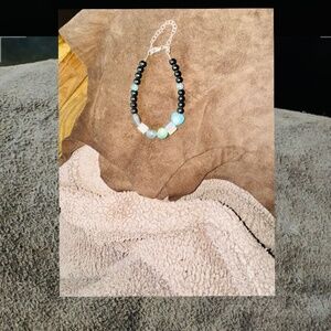 ANGEL AURA MATTE OBSIDIAN .925 hardware bracelet